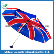 Vereinigtes Königreich Flagge gedruckt Regenschirm in 3 Falten Mini
